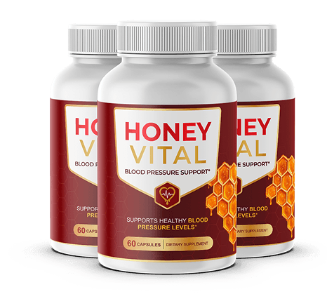 Three Honey Vital bottles
